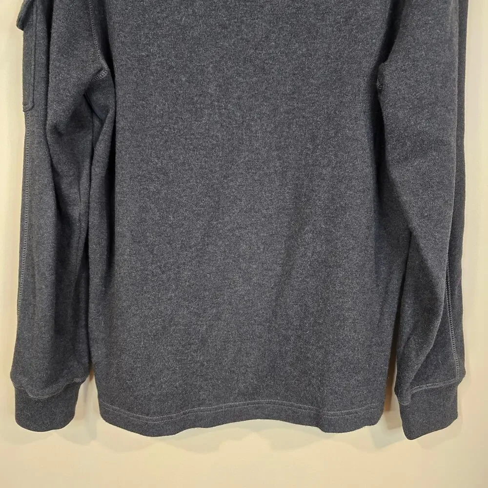 Men's Banana Republic Gray Collared Long Sleeve Pullover | Size Small